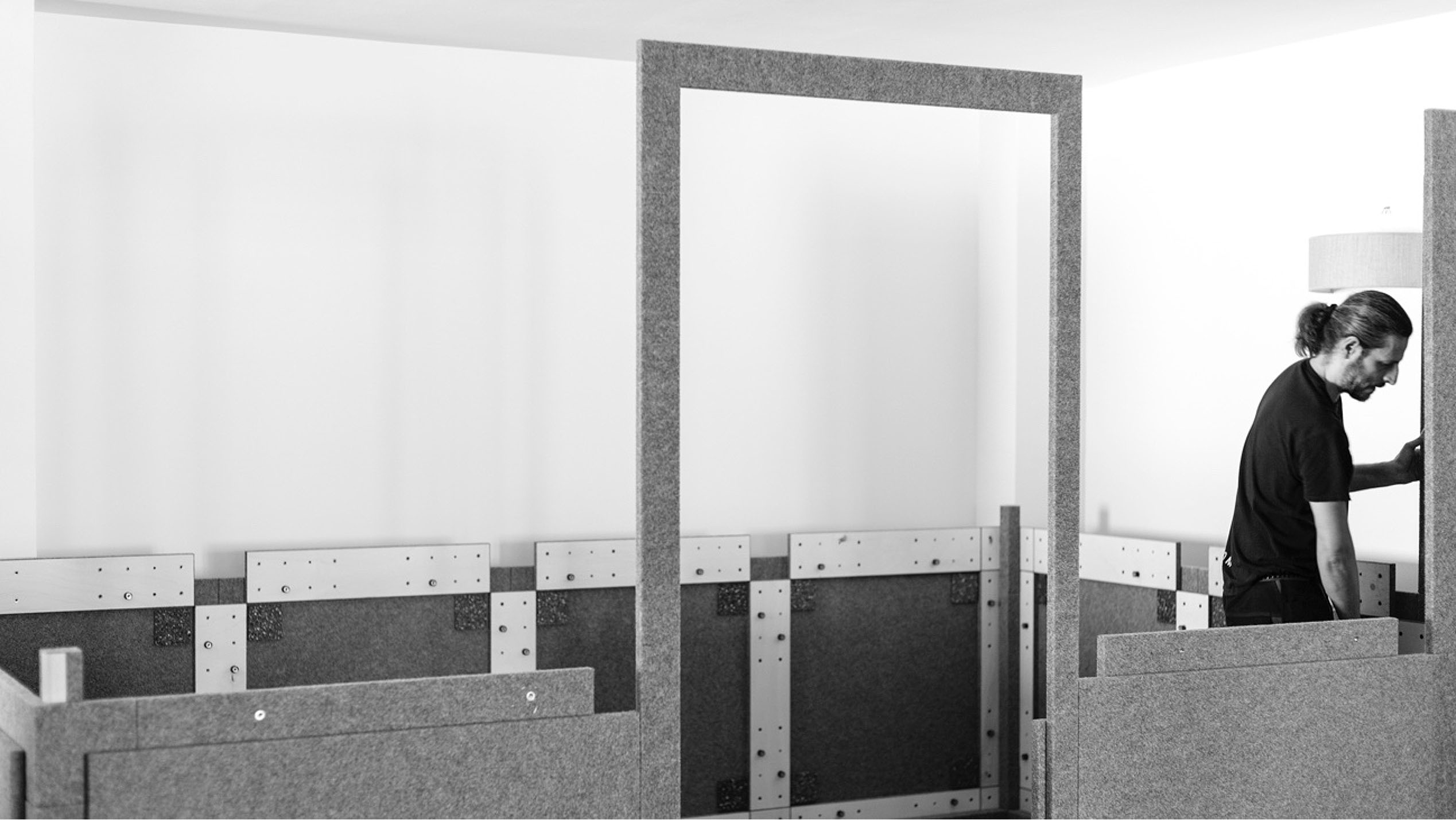 Sound isolation booth structure