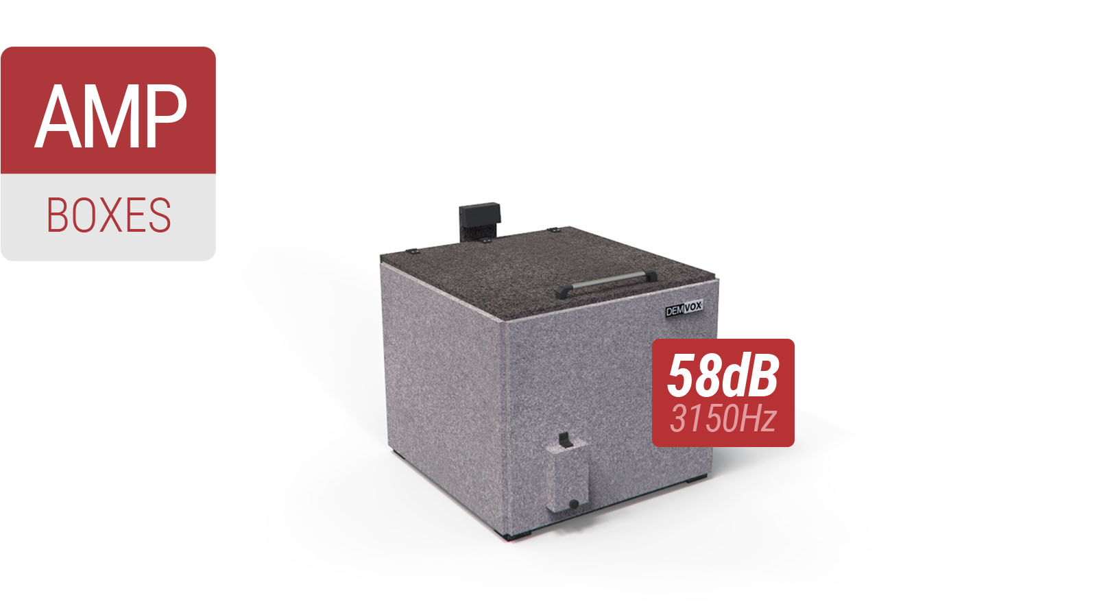 Demvox sound isolation boxes AMP